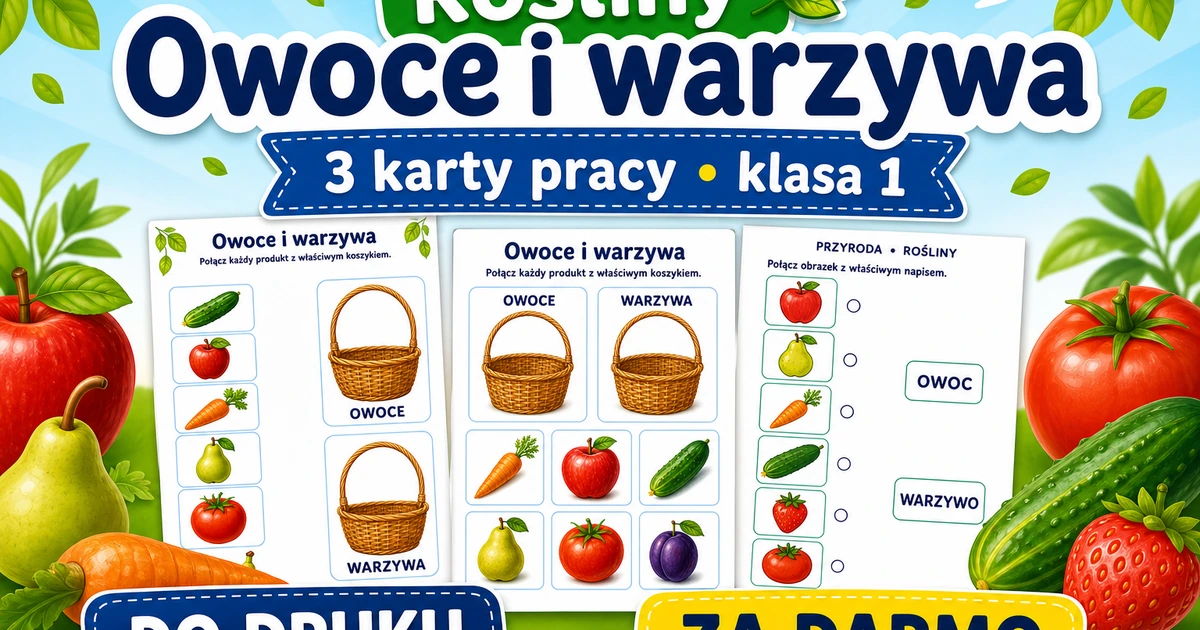 Karty pracy: Owoce i warzywa