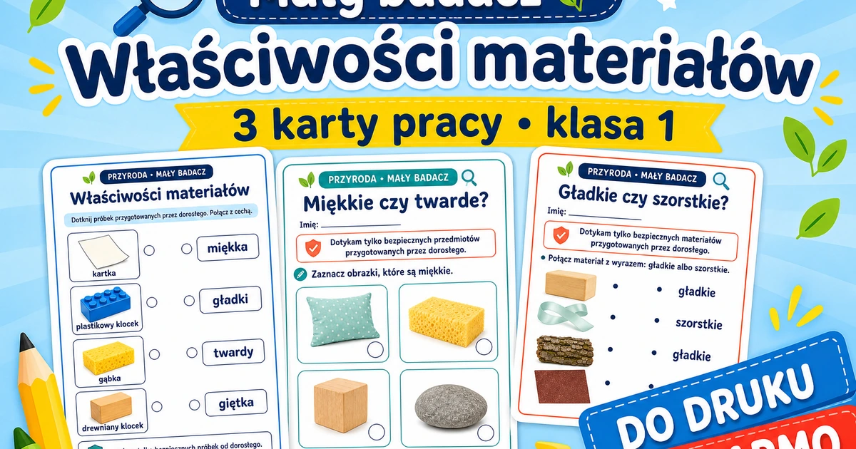 Karty pracy: Właściwości materiałów