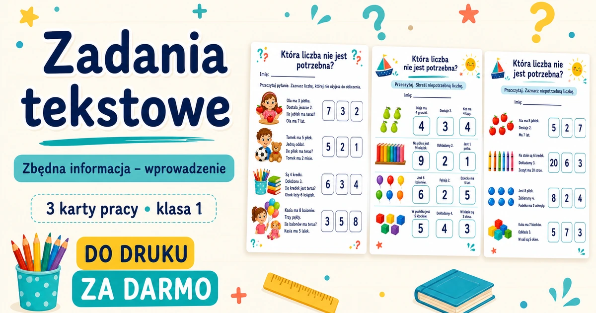 Karty pracy: Która liczba nie jest potrzebna?