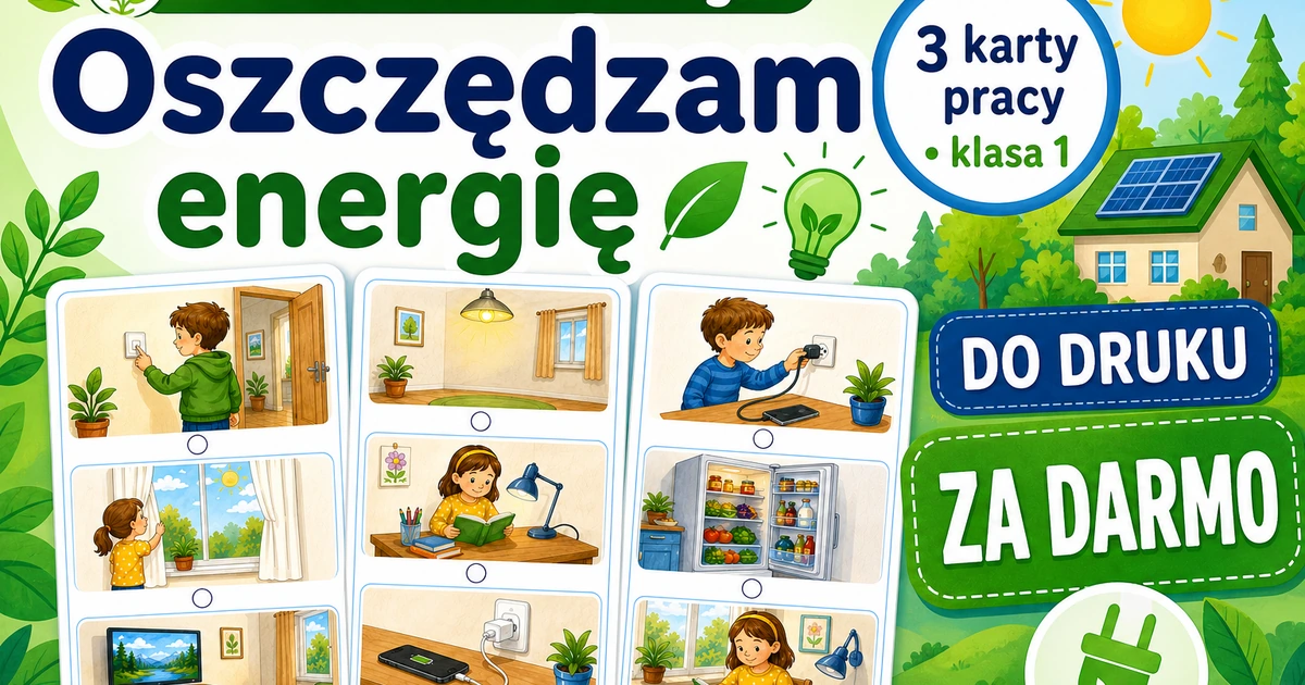 Karty pracy: Oszczędzam energię