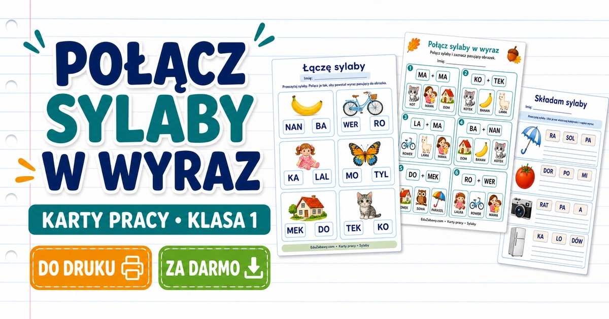 Połącz sylaby w wyraz