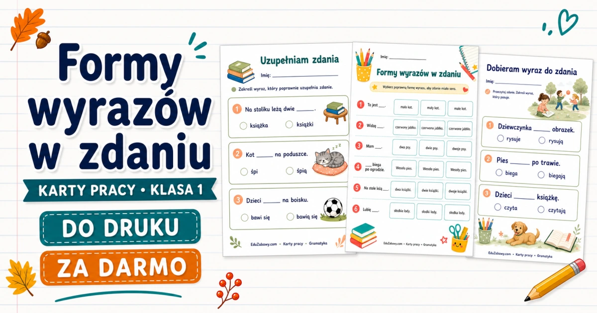 Formy wyrazów w zdaniu