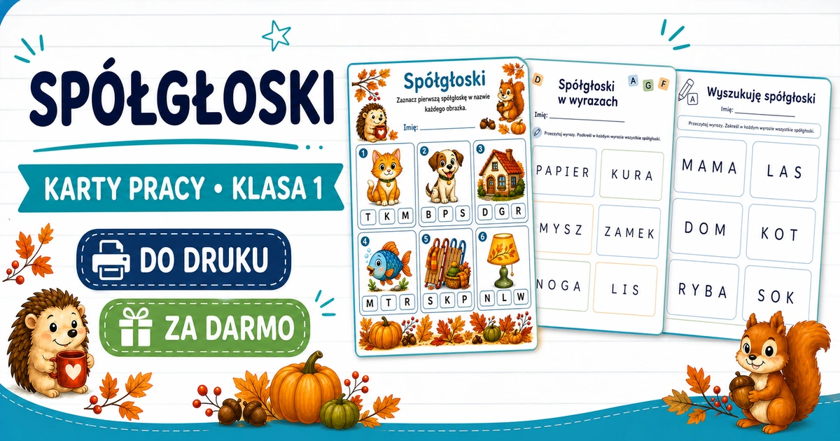 Karty pracy: Spółgłoski