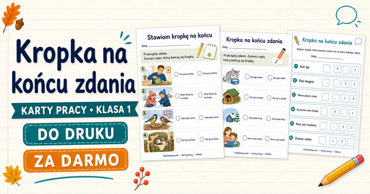 Kropka na końcu zdania