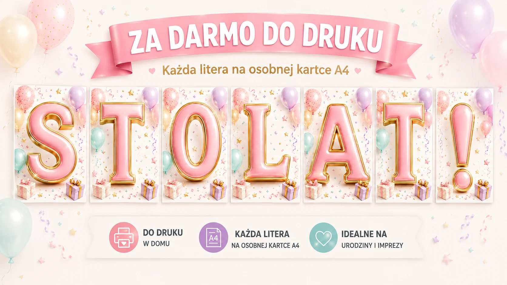 Napis „Sto lat!” do druku