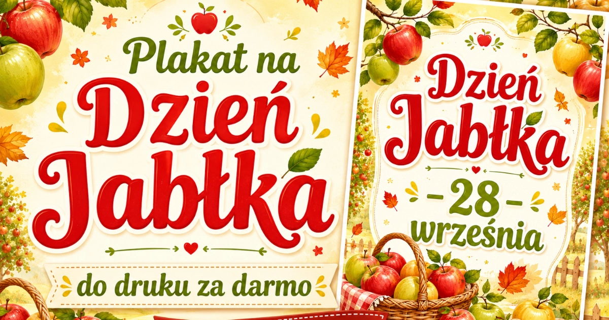 Plakat na Dzień Jabłka