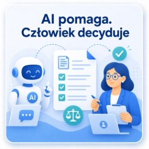 AI pomaga. Człowiek decyduje