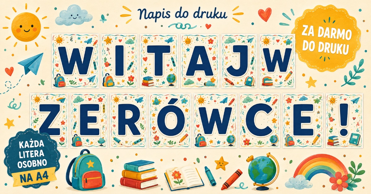 Witaj w zerówce! 