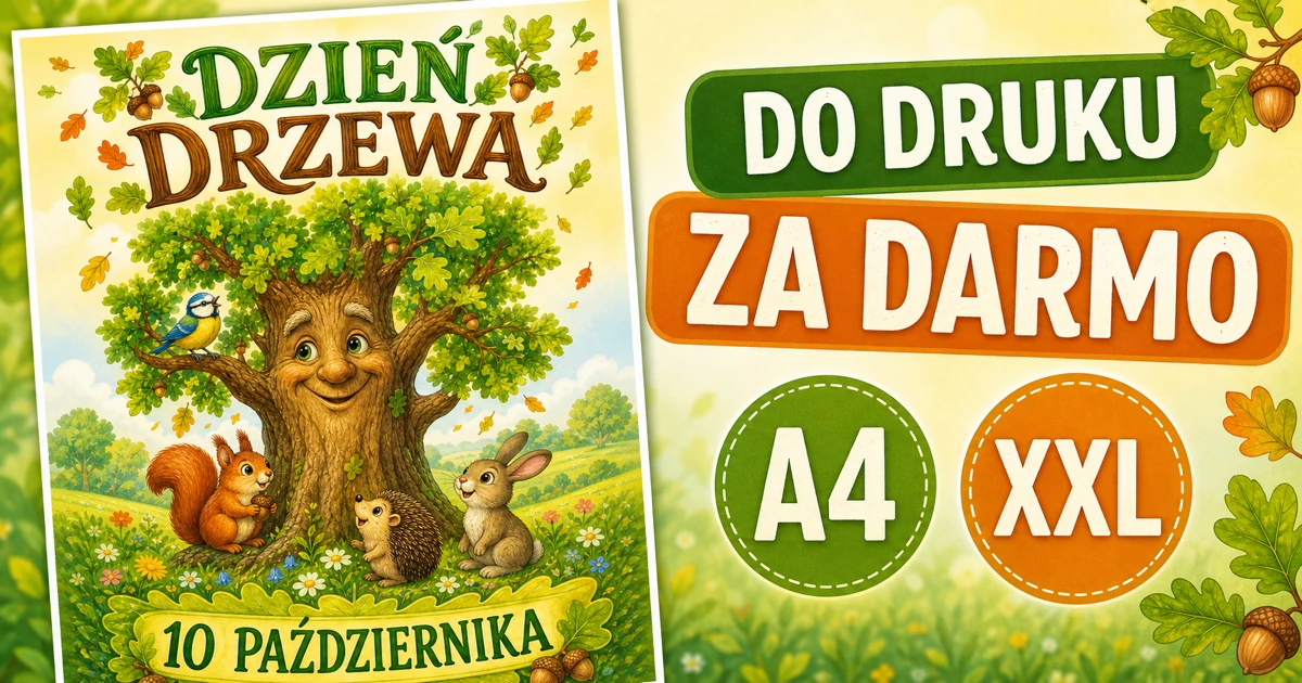 Plakat A4 i XXL: Przyjaciel dąb
