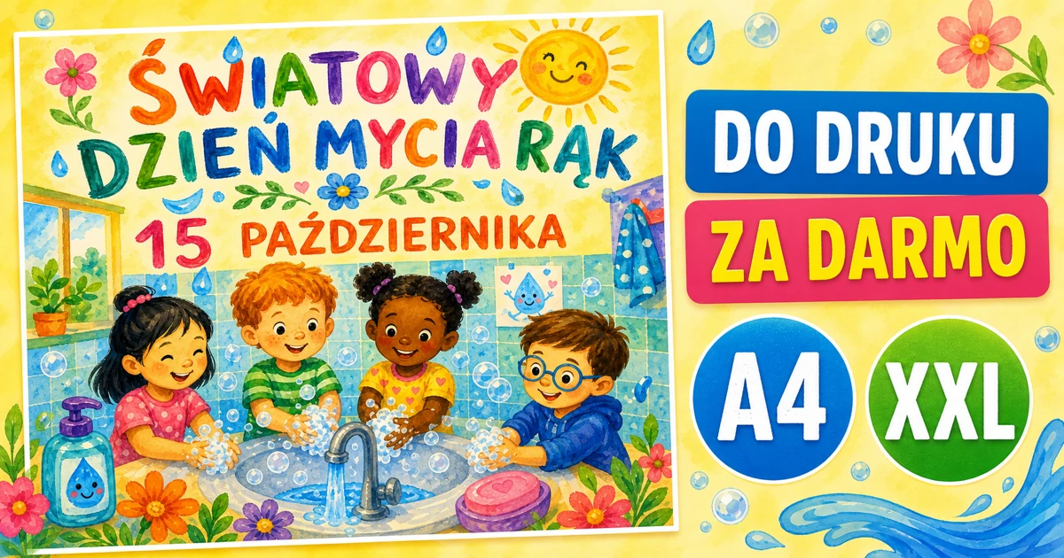 Plakat A4 i XXL: Radosne dłonie
