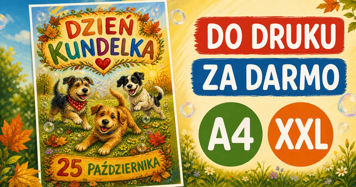 Plakat A4 i XXL: Radosne kundelki