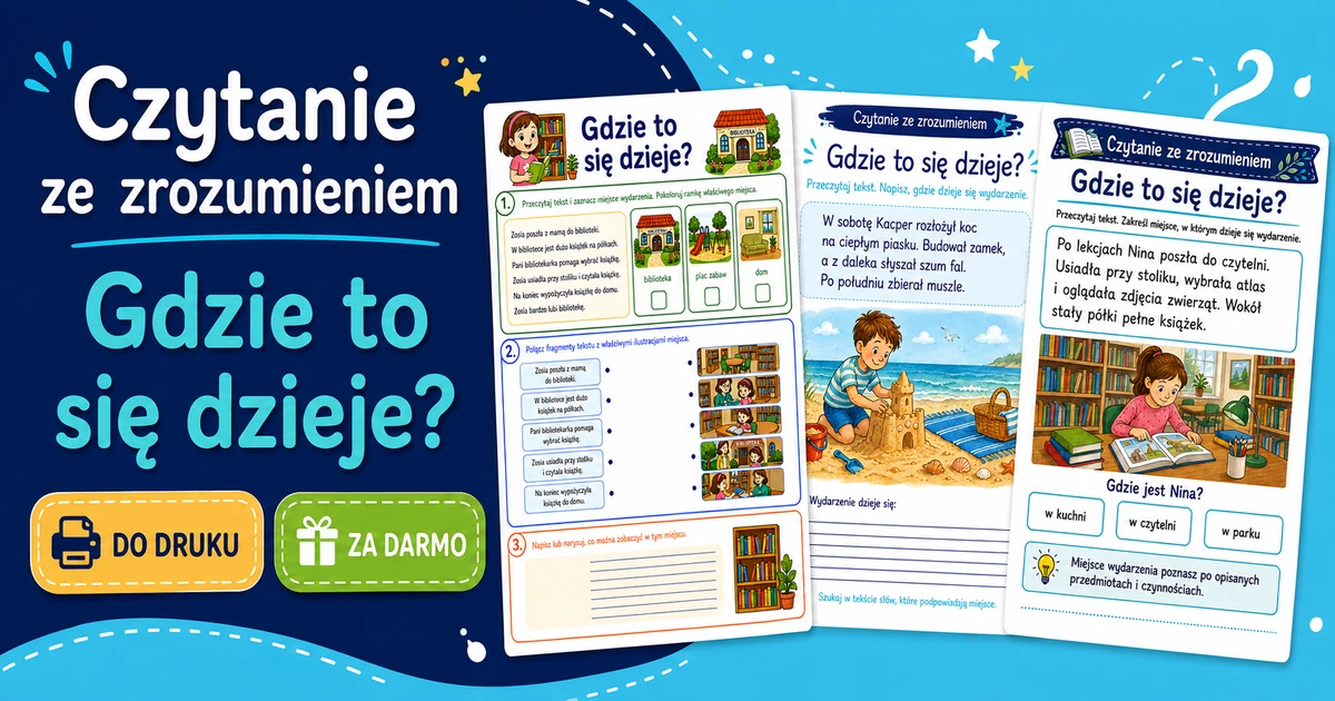 Karty pracy: Gdzie dzieje się wydarzenie?