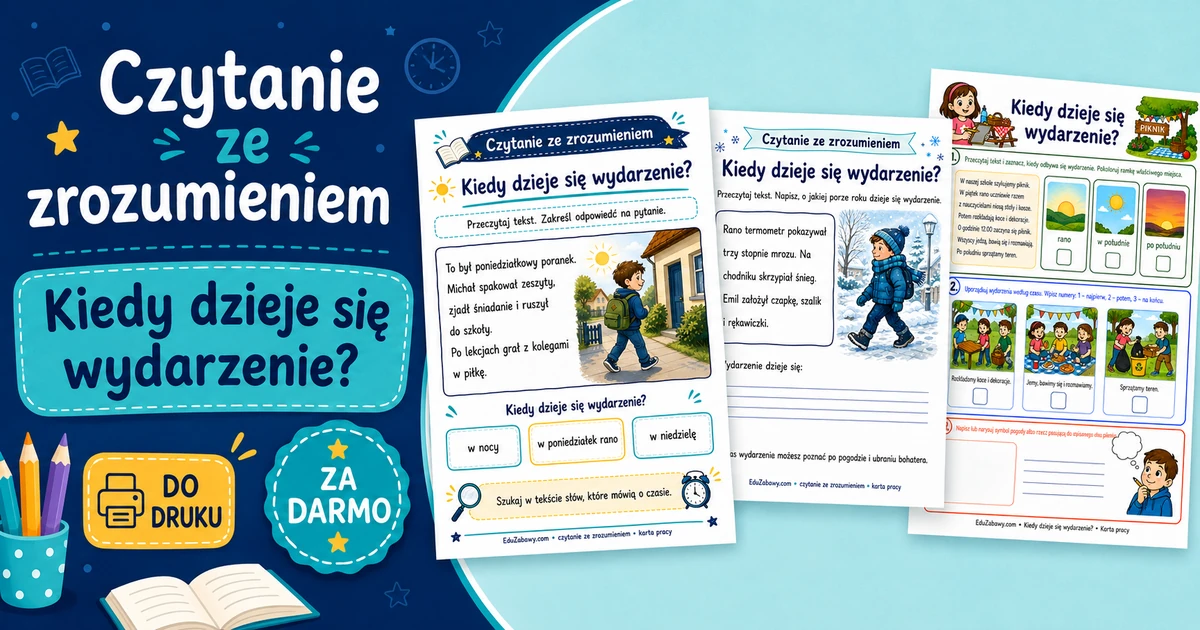 Karty pracy: Kiedy dzieje się wydarzenie?