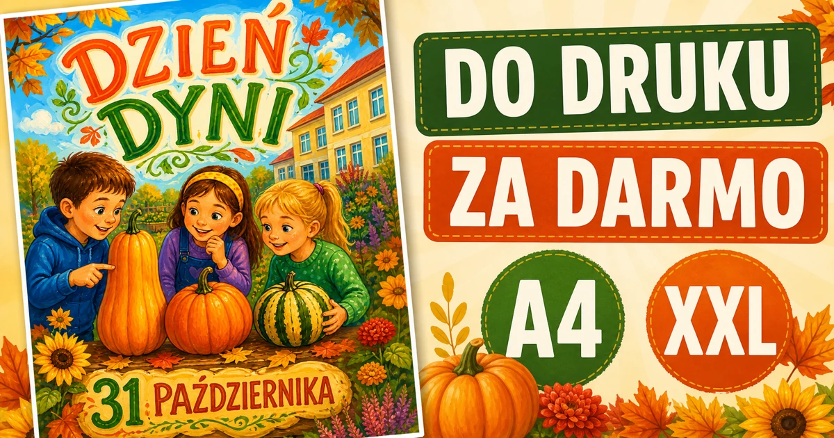 Plakat A4 i XXL: Dynia radość