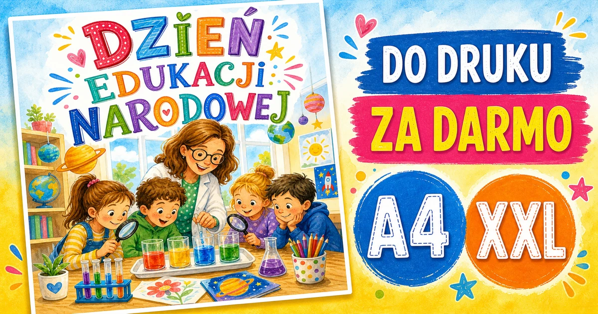 Plakat A4 i XXL: Odkrywamy naukę