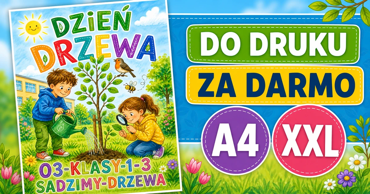 Plakat A4 i XXL: Sadzimy drzewa