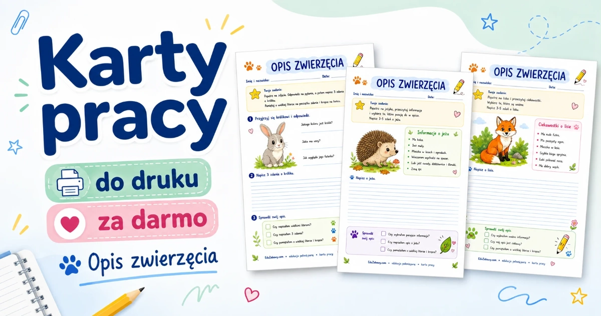 Karty pracy: Opis zwierzęcia
