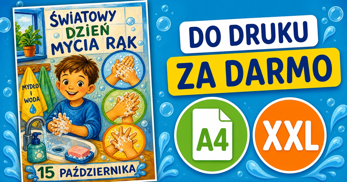 Plakat A4 i XXL: Mydło i woda