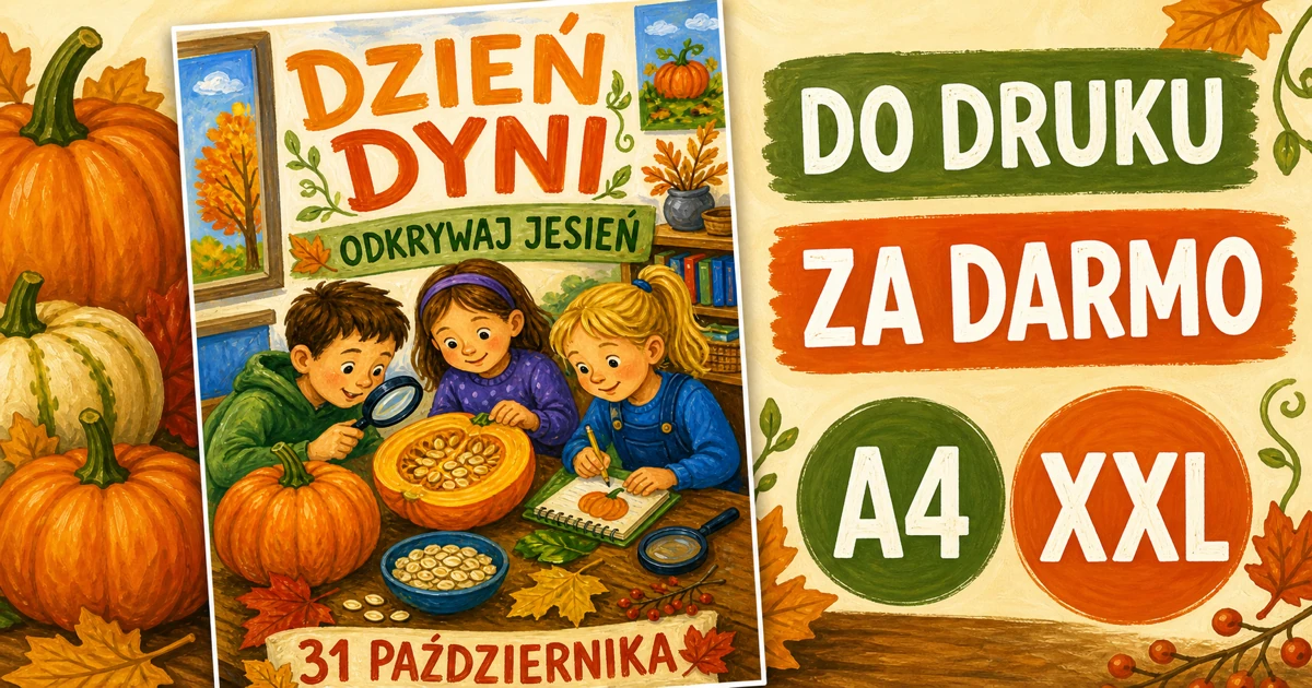 Plakat A4 i XXL: Odkrywamy dynie