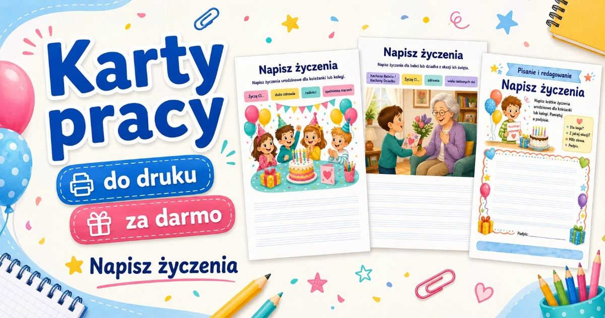 Karty pracy: Redagowanie życzeń