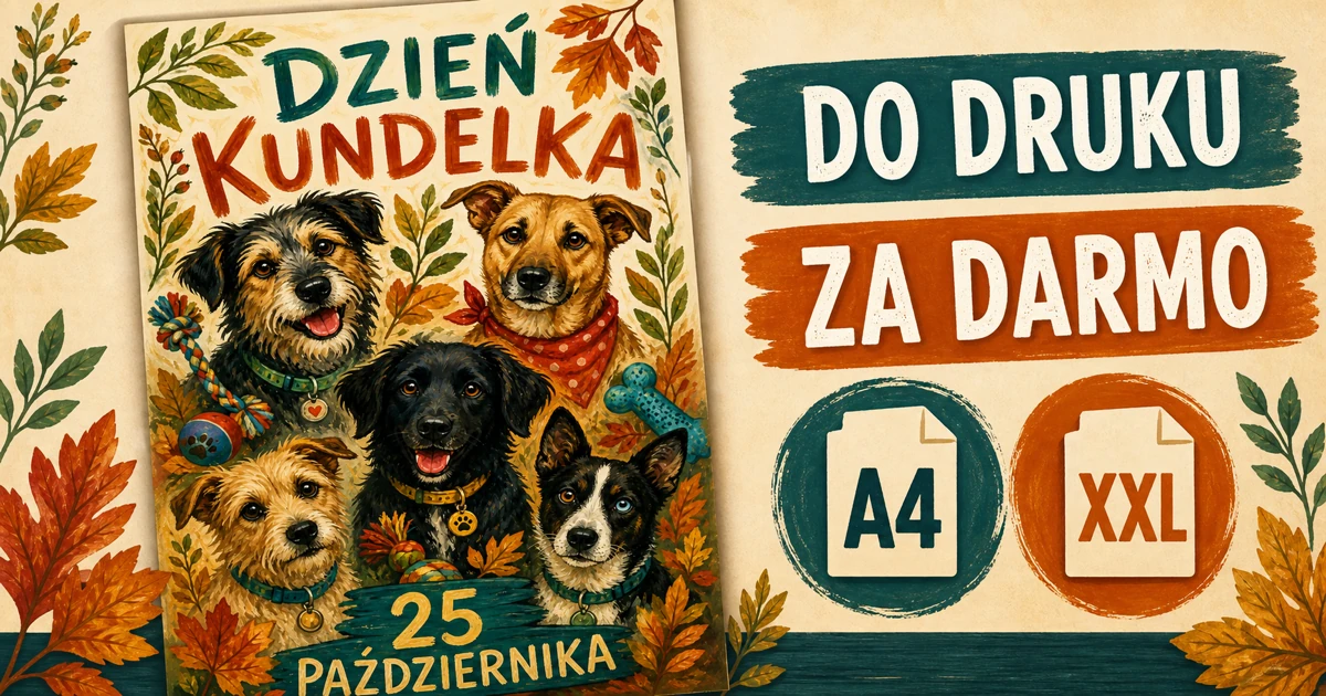 Plakat A4 i XXL: Psie portrety