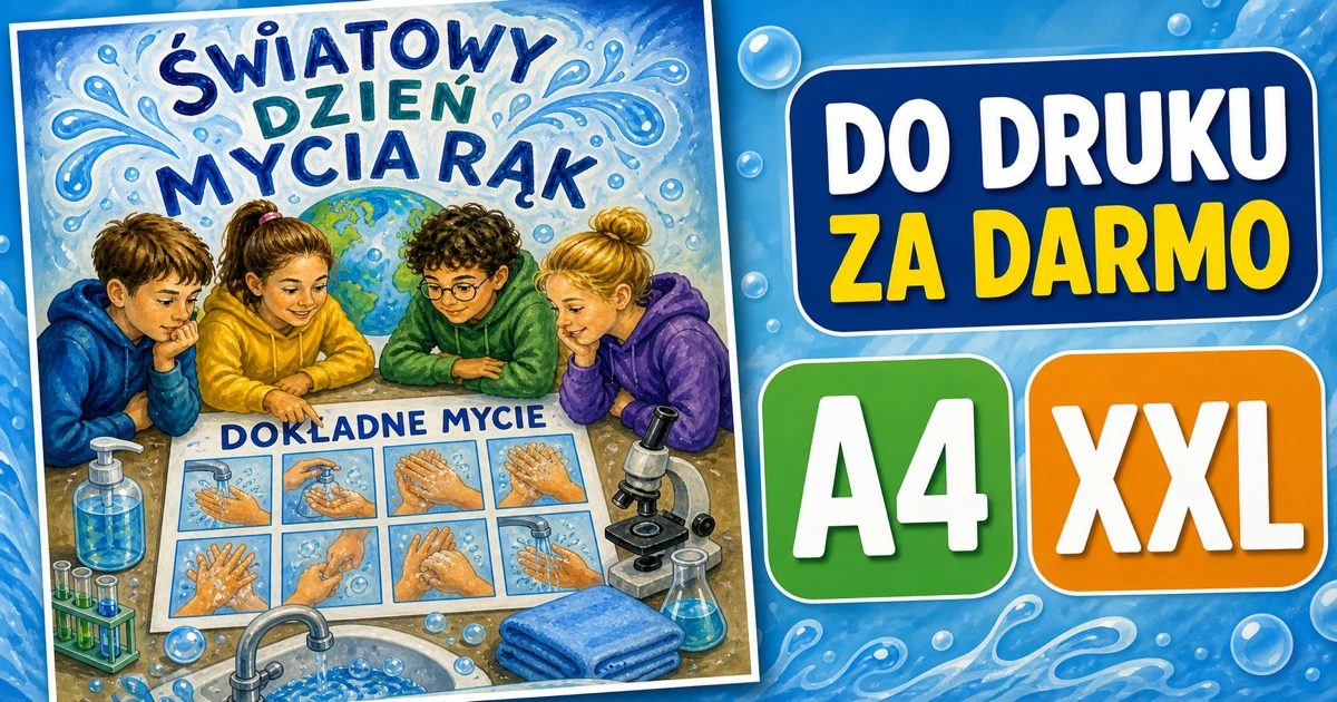 Plakat A4 i XXL: Dokładne mycie