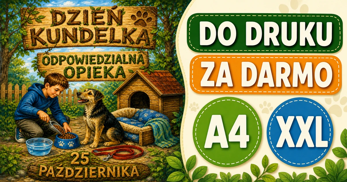 Plakat A4 i XXL: Odpowiedzialna opieka