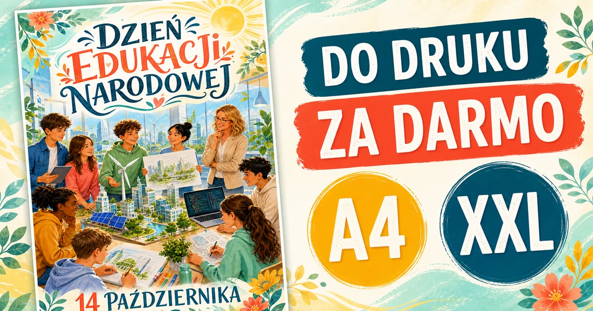 Plakat A4 i XXL: Projekt przyszłości