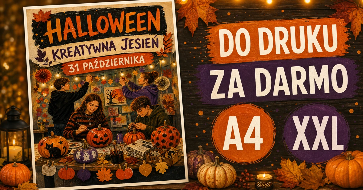 Plakaty A4 i XXL: Kreatywna jesień