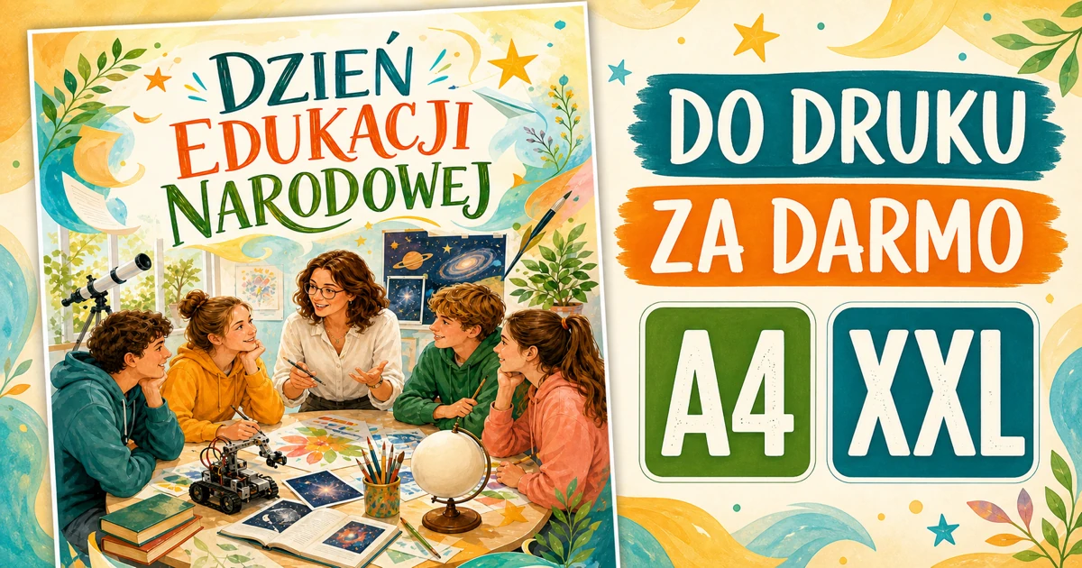 Plakat A4 i XXL: Nauka zmienia świat