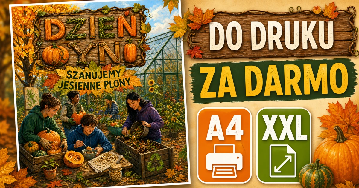 Plakat A4 i XXL: Szanujemy plony