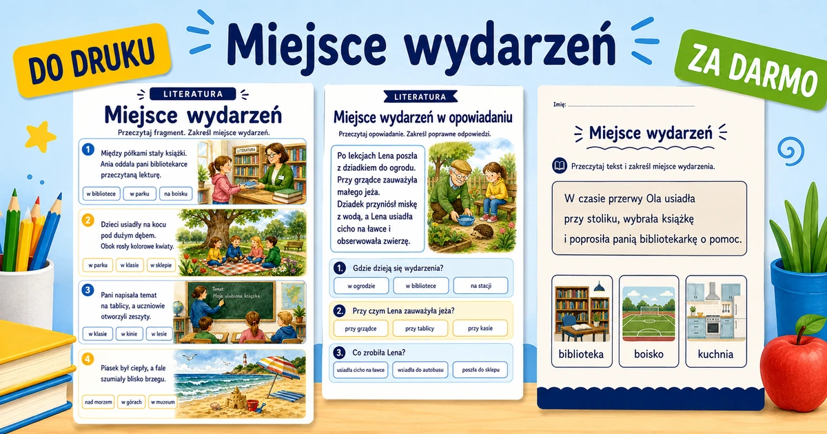 Karty pracy: Miejsce wydarzeń