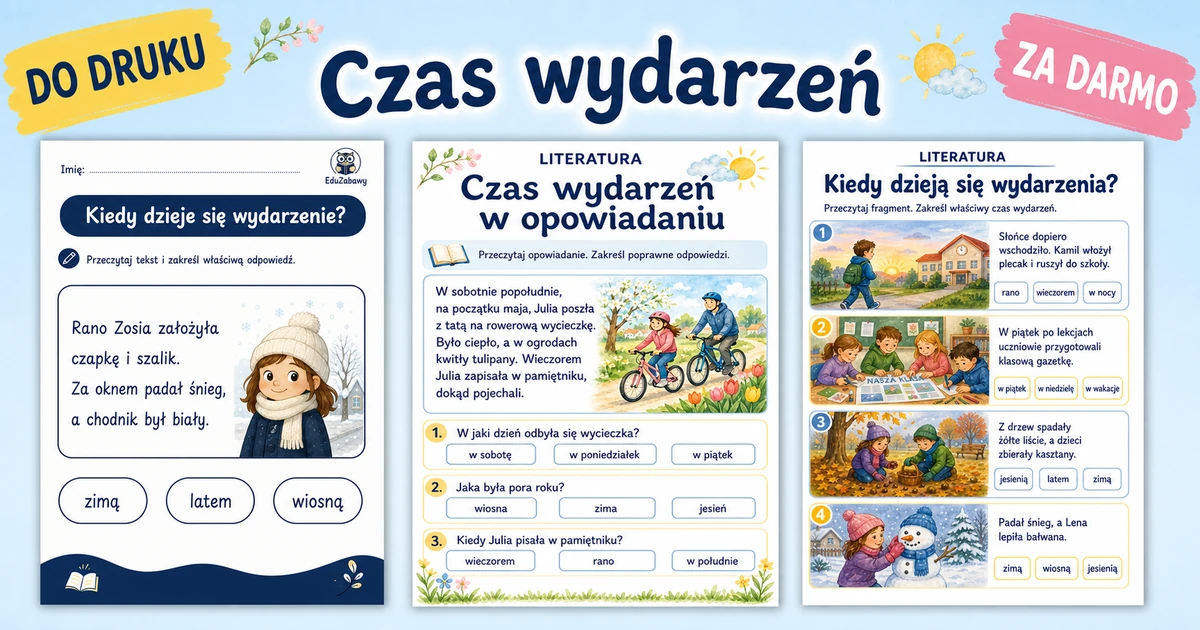 Karty pracy: Czas wydarzeń