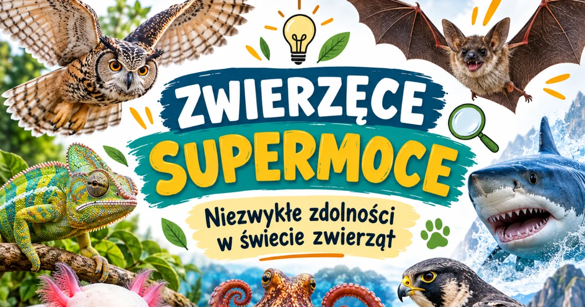 Zwierzęce supermoce – 12 plansz edukacyjnych