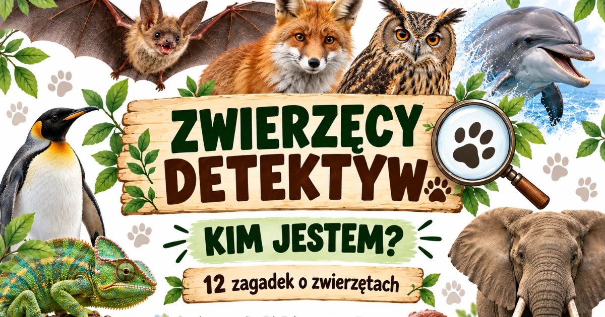 Zwierzęcy detektyw: 12 zagadek o zwierzętach