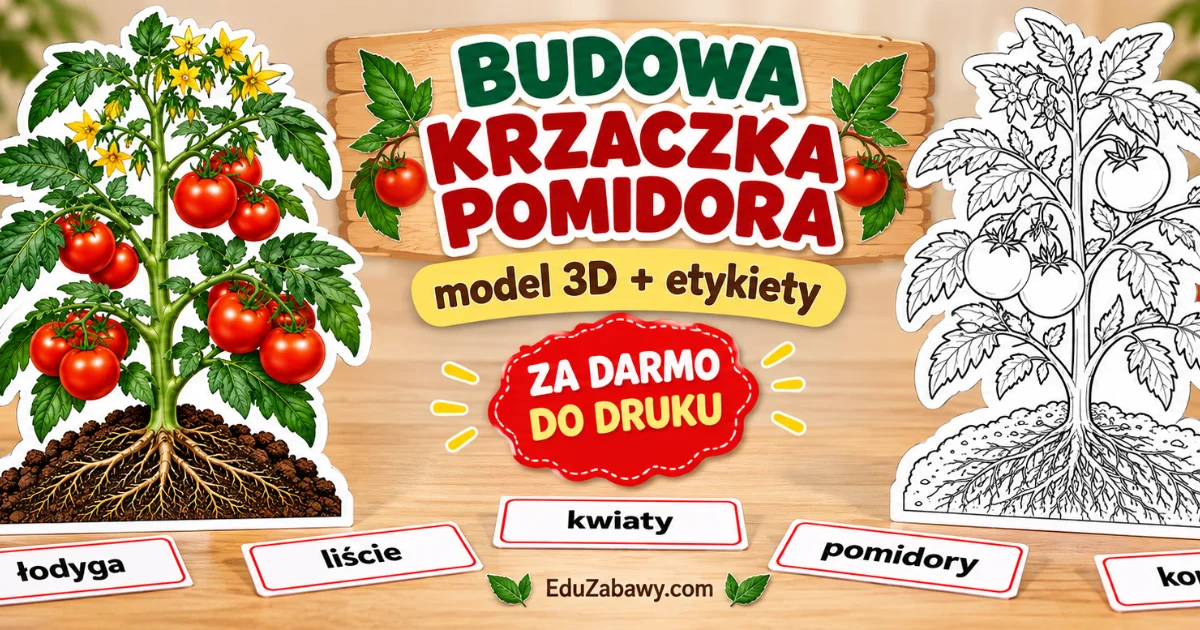 Model edukacyjny: Budowa krzaczka pomidora