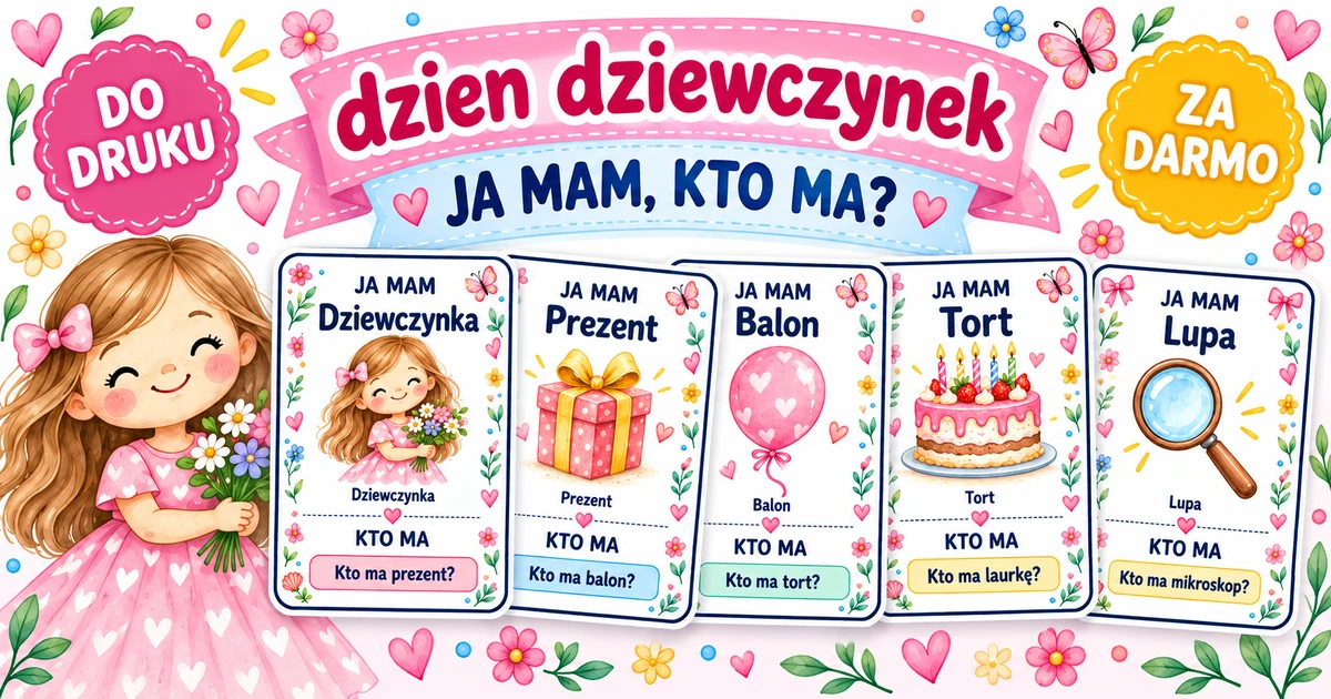Karty pracy: Ja mam, kto ma: Dzień Dziewczynek
