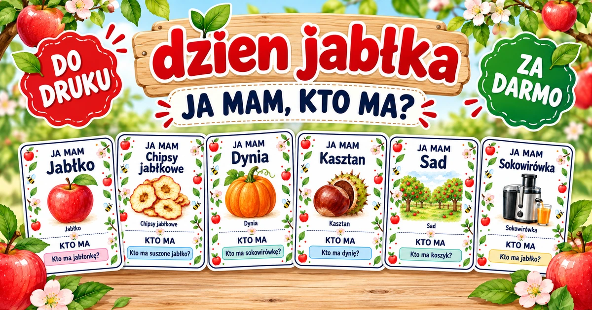 Karty pracy: Ja mam, kto ma: Dzień jabłka
