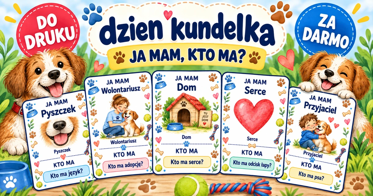 Karty pracy: Ja mam, kto ma: Dzień Kundelka