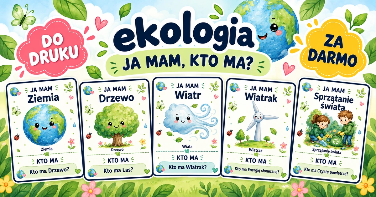 Karty pracy: Ja mam, kto ma: Ekologia