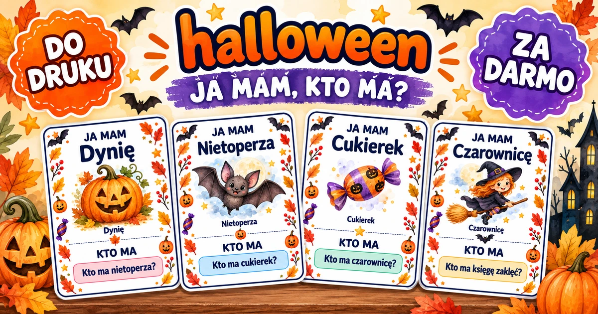 Karty pracy: Ja mam, kto ma: Halloween
