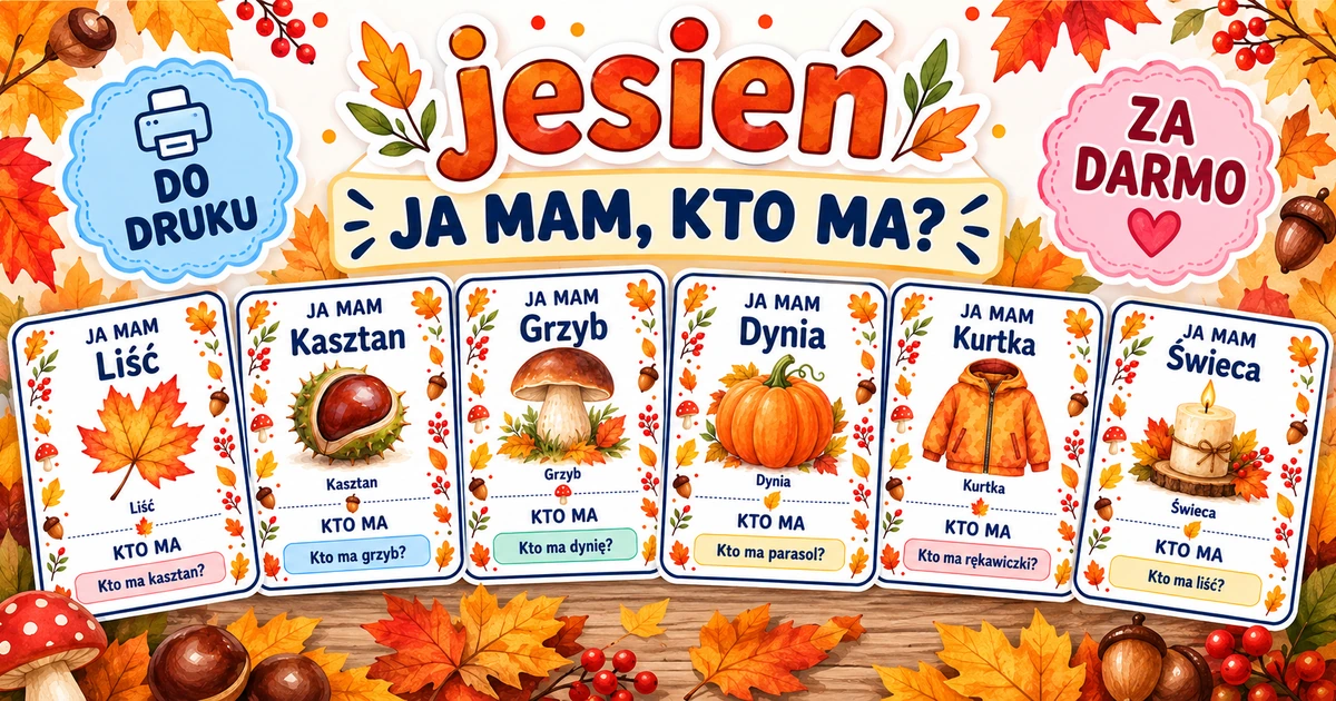 Karty pracy: Ja mam kto ma: Jesień