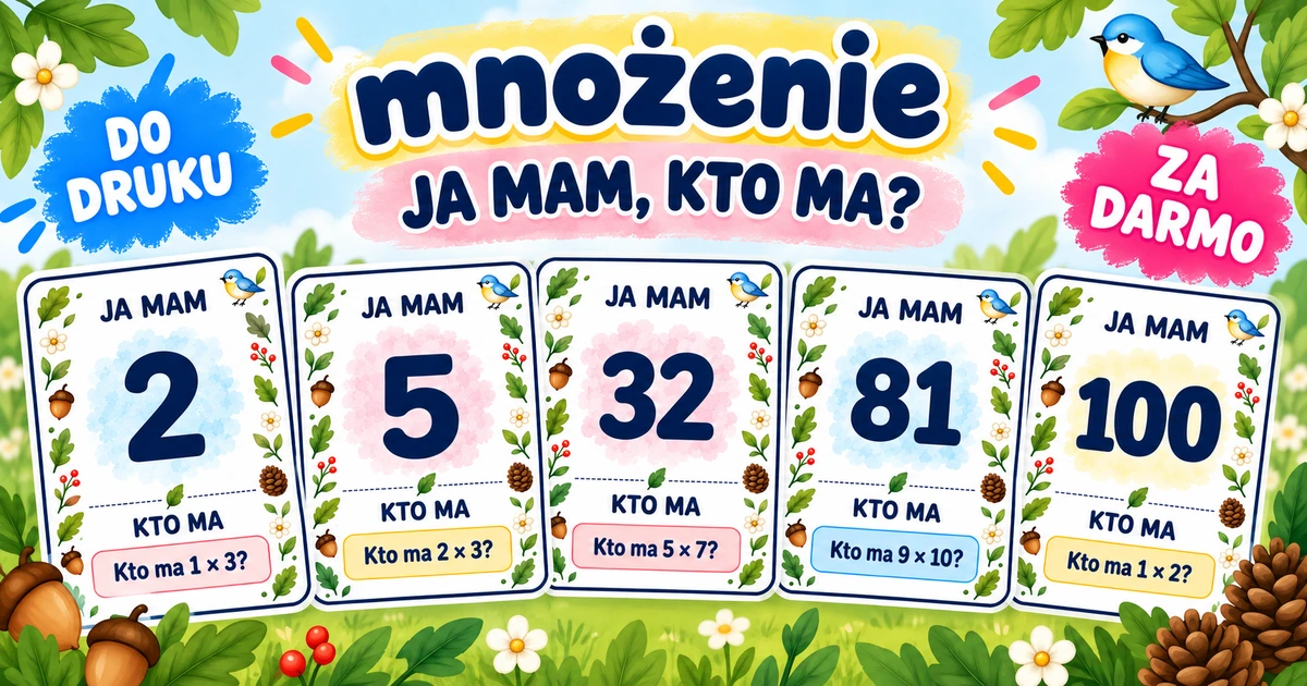 Karty pracy: Ja mam, kto ma: Mnożenie
