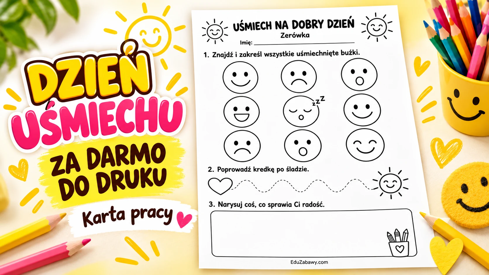 Karty pracy: Uśmiech na dobry dzień