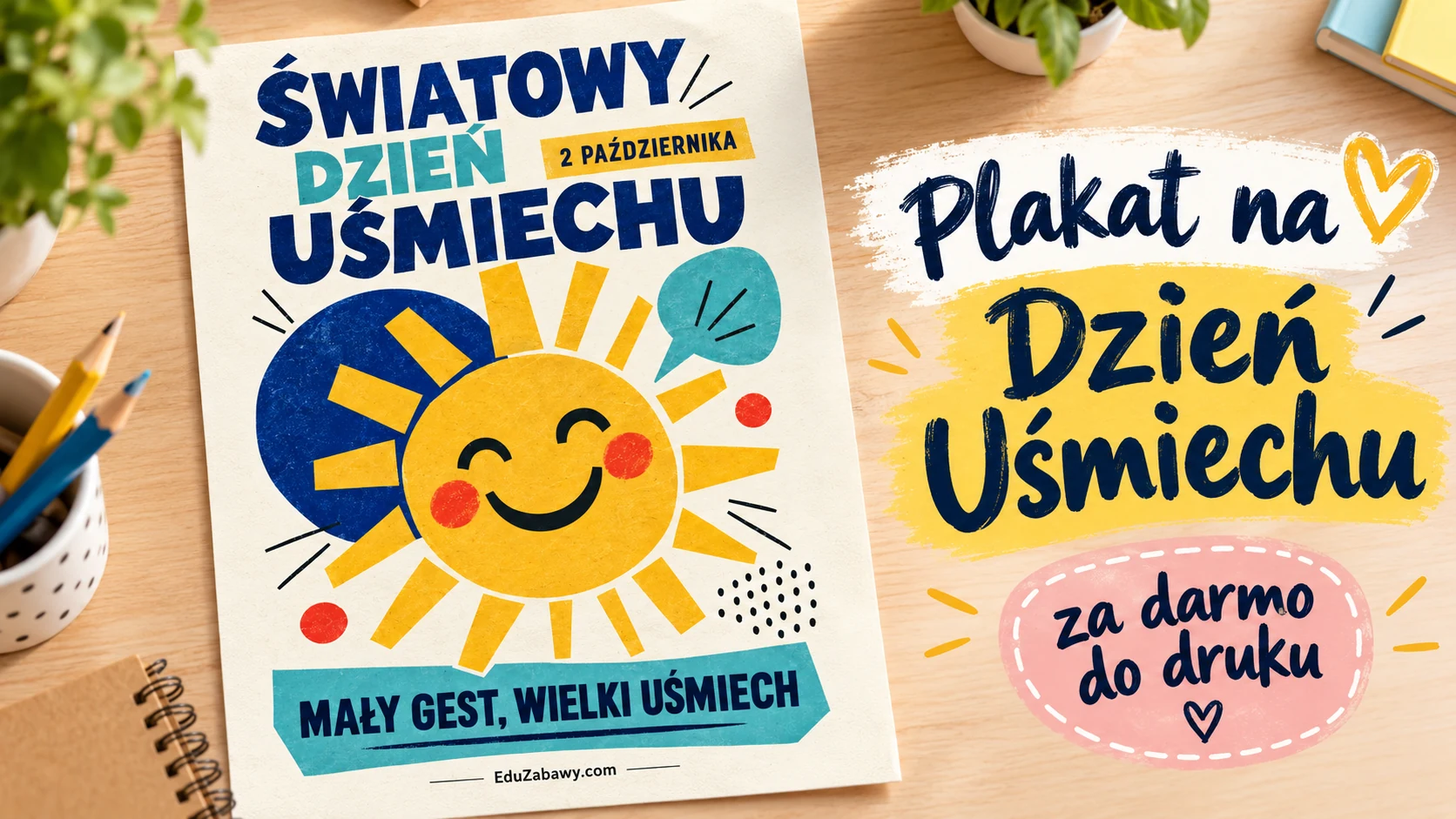 Plakat na Światowy Dzień Uśmiechu 