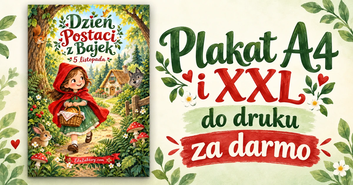 Plakat z Czerwonym Kapturkiem