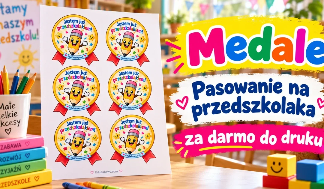 Odznaki/medale: Jestem już przedszkolakiem!