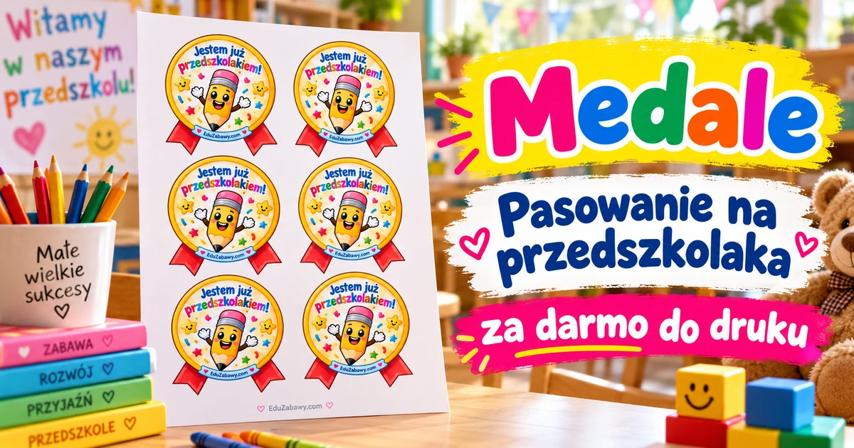 Odznaki/medale: Jestem już przedszkolakiem!