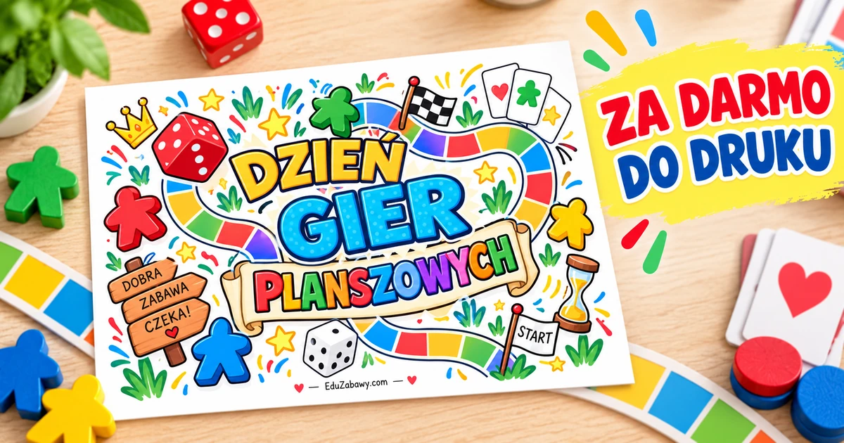Napis „Dzień Gier Planszowych”