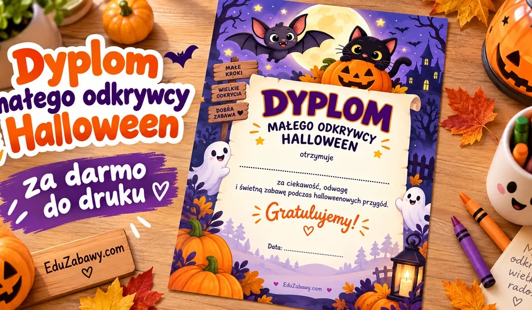 Dyplom Małego Odkrywcy Halloween